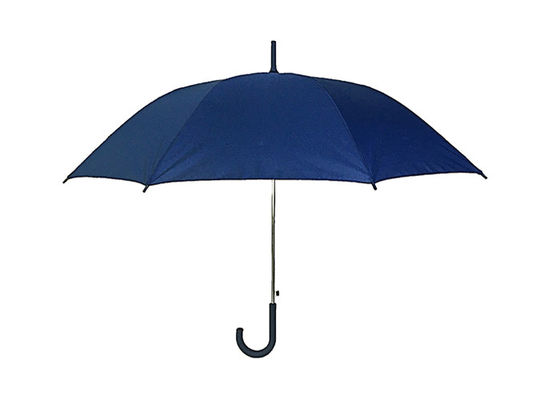 พลาสติก J Handle Pongee Auto Open Stick Umbrella