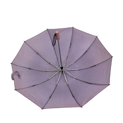 ซี่โครงไฟเบอร์กลาสคู่ Pongee Inverted Travel Umbrella