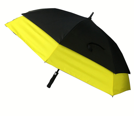 30 นิ้ว 190T Pongee Automatic Open Double Canopy Golf Umbrella