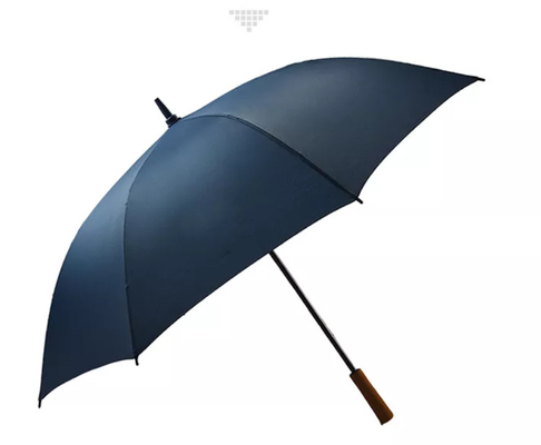 โครงไฟเบอร์กลาส 190T Pongee Straight Windproof Golf Umbrellas
