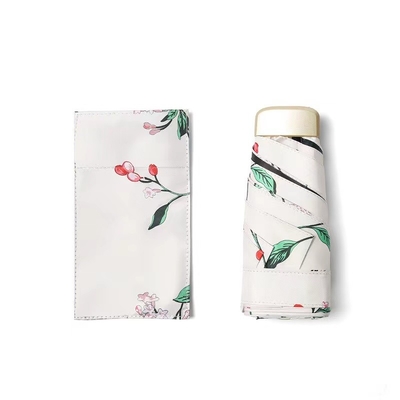 ร่มพับ Super Mini 19 นิ้ว 5 พับ Ultralow Light Sunblock UV Pocket Mini Umbrella