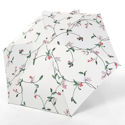 ร่มพับ Super Mini 19 นิ้ว 5 พับ Ultralow Light Sunblock UV Pocket Mini Umbrella