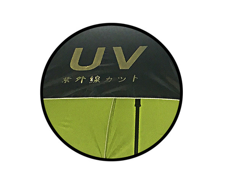 สีดํากัน UV Pongee อัตโนมัติเปิดไม้ร่ม กว้าง 105cm