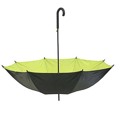 สีดํากัน UV Pongee อัตโนมัติเปิดไม้ร่ม กว้าง 105cm