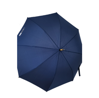 การคุ้มครองสิ่งแวดล้อม Super Light Wood Umbrella ริบไฟเบอร์กลาส เปิดอัตโนมัติ 23 นิ้ว 8 แพนล็อค