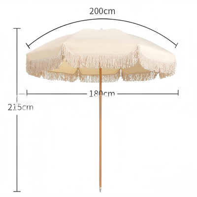 ผ้า UV ผ้าร่มชายหาด ร่มแดด 210T ผ้าอ็อกซ์ฟอร์ด พร้อมเคลือบเงิน โลโก้ที่ยอมรับ