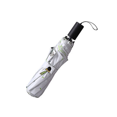 8 ริบ ร่มพับคอมพ্যাকท์ พร้อมเปิดปิดอัตโนมัติและกระเป๋าผ้าตัวเองสําหรับการป้องกันฝนเบา