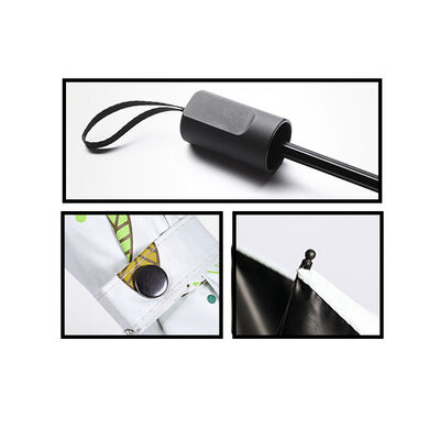 8 ริบ ร่มพับคอมพ্যাকท์ พร้อมเปิดปิดอัตโนมัติและกระเป๋าผ้าตัวเองสําหรับการป้องกันฝนเบา