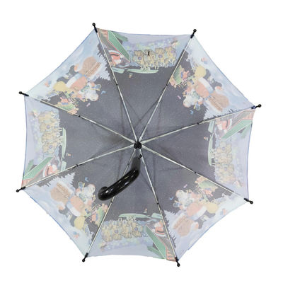คริสมาสต์ลาย J Shape Handle 19 &quot;* 8K Kids Compact Umbrella