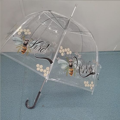 TUV Automatic Open Clear POE Kids ร่มขนาดกะทัดรัด 100cm